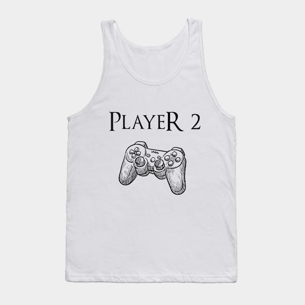 Father and son matching, Player 2 Player 2, Joypad, Controller, gaming Tank Top by GlossyArtTees